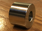EXTSW 1/2” ID x (1 1/8”/ 1.115" OD) x 1" thick 316 Stainless Steel Spacer
