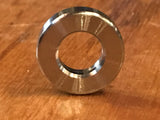 (100 pc) Custom EXTSW 3/8” ID x ( 3/4” /.740")  OD x .280” thick 304 Stainless Spacers