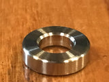 (100 pc) Custom EXTSW 3/8” ID x ( 3/4” /.740")  OD x .280” thick 304 Stainless Spacers