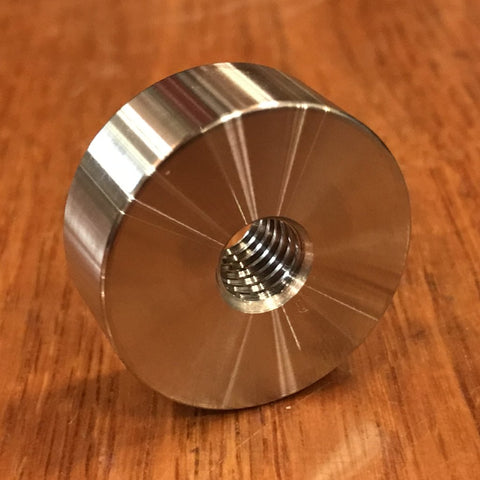 (8 pc) EXTSW 1/4-20 tapped / threaded ID x 3/4" OD x 1/4" Thick 316 Stainless Boss