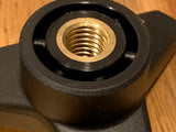 Elesa  29402 / 965705 -  4" diameter - Three Lobe Knob -  1/2-13 Brass threaded