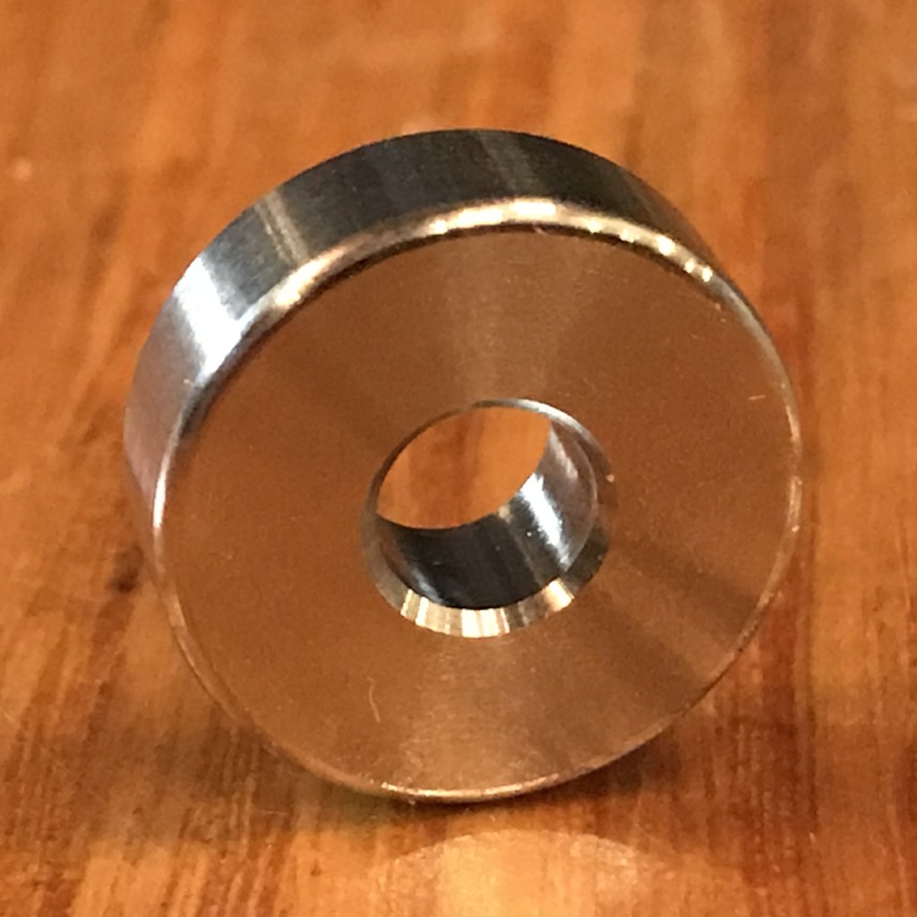 EXTSW 1/4” ID x (3/4”/.740" OD) x 3/8” Thick 316 Stainless Spacer