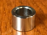 EXTSW 1/2” ID x (3/4”/.740" OD) x 1/2" Thick 304 Stainless Spacer