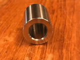 EXTSW 7/16" ID x (3/4”/.740" OD) x 1" Long 316 Stainless Spacer