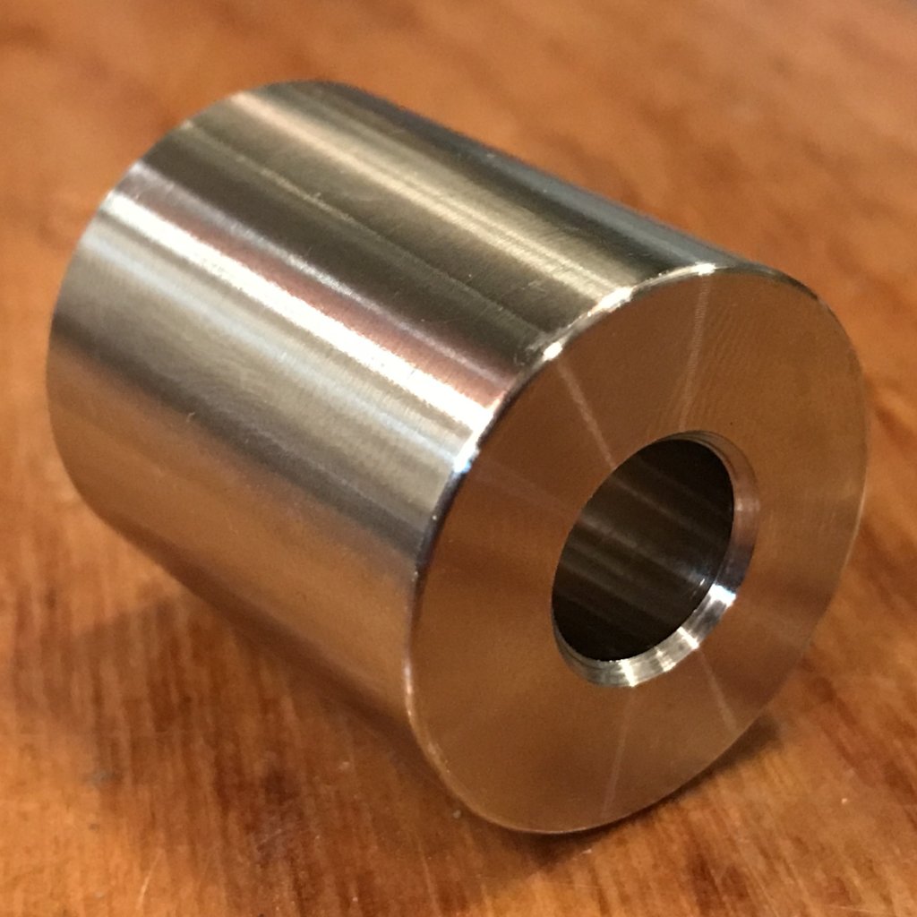 EXTSW  1/2” ID x 1 1/8” OD x 1 1/4” thick 316 Stainless Spacer
