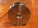 EXTSW 1/2-13 Tapped / Threaded ID x 2" OD x 7/8" Thick 304 Stainless Spacer / Boss