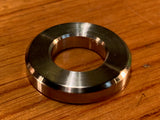 EXTSW BEVELED 9/16" -14.57 mm ID x 28 mm OD x 5 mm thick 316 SS Washer