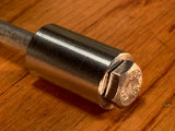 EXTSW 1/4” ID x 5/8” OD x 1” Thick 304 Stainless Spacer